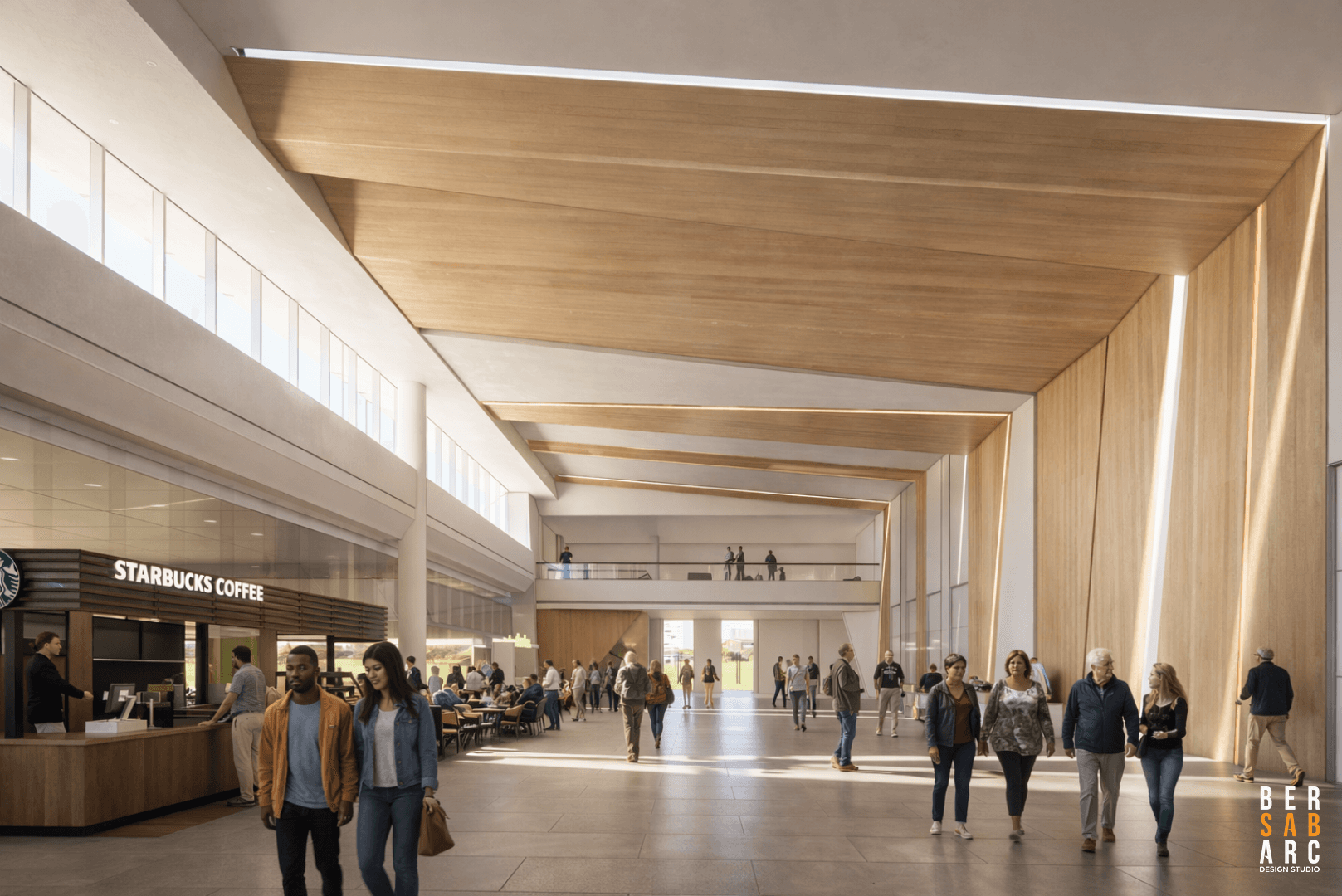Davcon Maa concourse with retail and dining